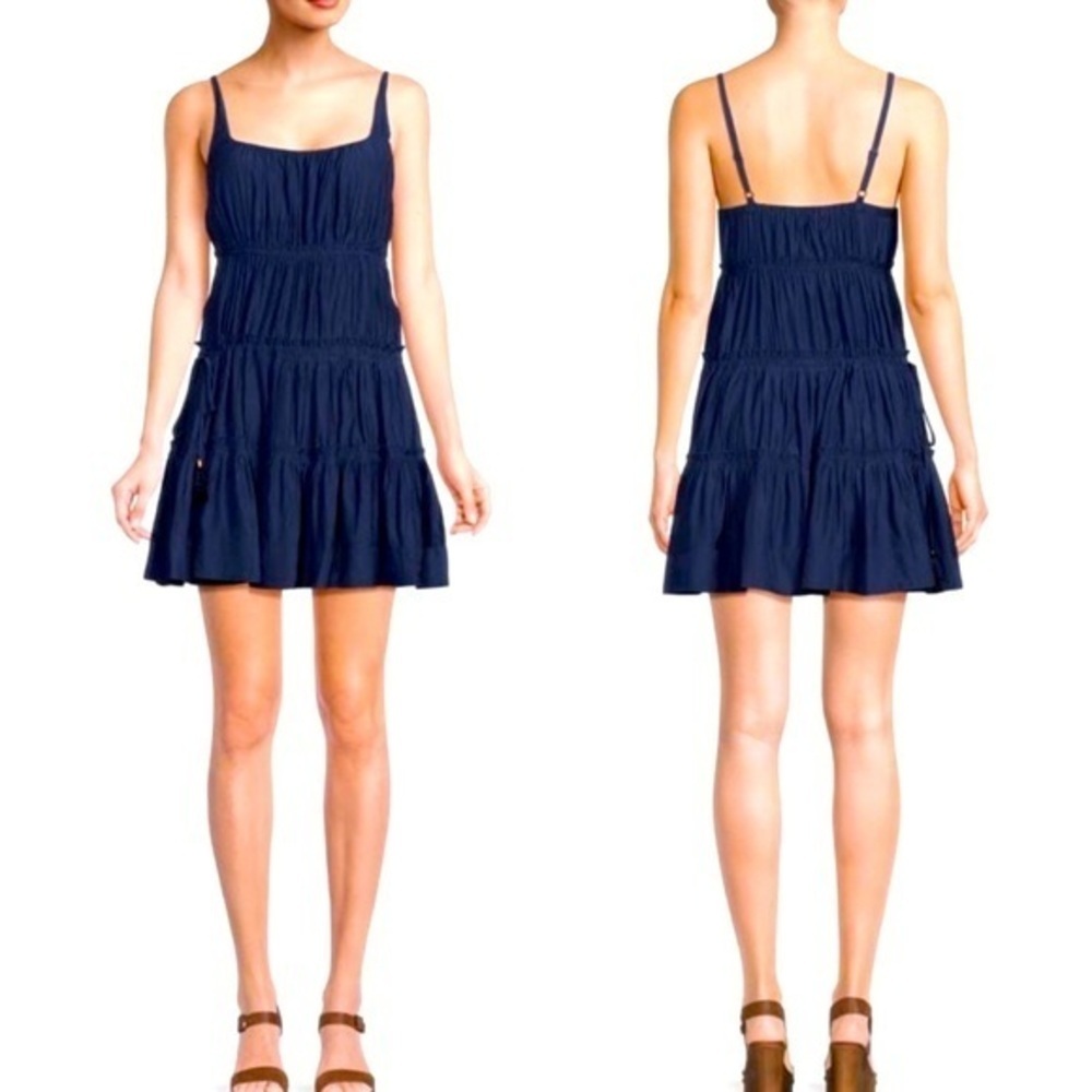 Ramy Brook Amrie Mini Dress, Navy, size XS NWT
